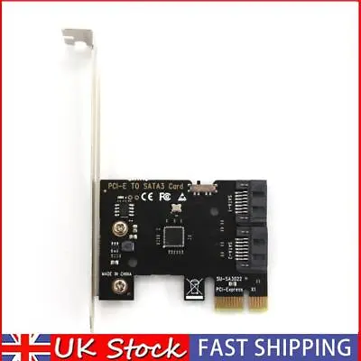 Pci-e To SATA 3.0 Internal 6Gbps Ports Disk Expansion Card UK • £10.49