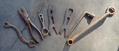 Assorted Early 1900s Model A &T Ford Vintage Rustic Tools Wrenches Lot Of 7 • $23.04