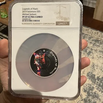 2019 SOLOMON ISLANDS LEGENDS OF MUSIC MICHAEL JACKSON 1 OZ SILVER COIN .999 Rare • $150