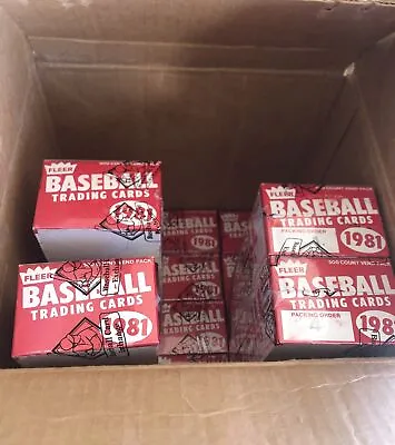 1981 Fleer Baseball Unopened Vending Box BBCE FASC Premiere Edition Case Fresh • $149.99