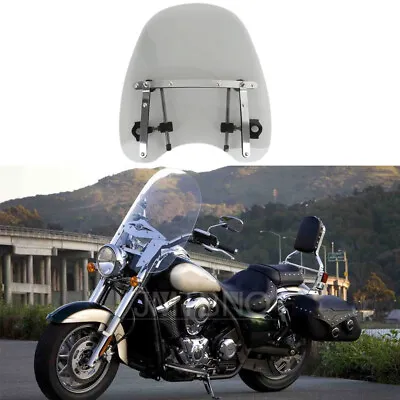 18 X16  Large Smoke Windscreen Windshield For Kawasaki Vulcan VN 2000 1500 1000 • $69.35