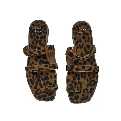 Women's Marilyn Leopard Spot Slide Sandals A New Day 7.5 • $8