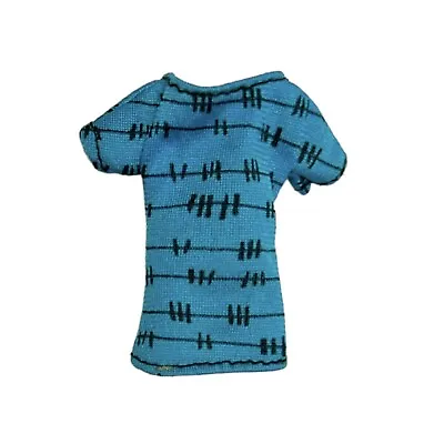 Monster High Doll Frankie Stein Blue Stitches Graphic Fashion Pack T-Shirt • $5