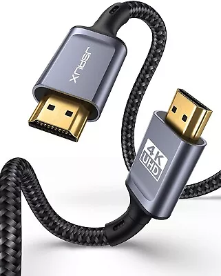 JSAUX 4K HDMI LONG Cable 5mtr Ultra High Speed 18Gbps HDMI 2.0 Cable Lead Supp • £14