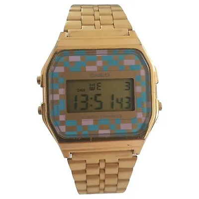 £79.99 • Buy Casio Digital Alarm Chrono Watch A159WGE Made In Japan - Gold