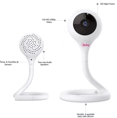 IBaby M2C PRO WiFi Baby Monitor Camera With FHD Audio 1080P W/Night Vision Wall • $50