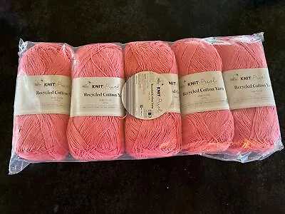 5x 200g Knit & Purl Recycled Cotton Yarn ‘Pink Dusk’ • £6