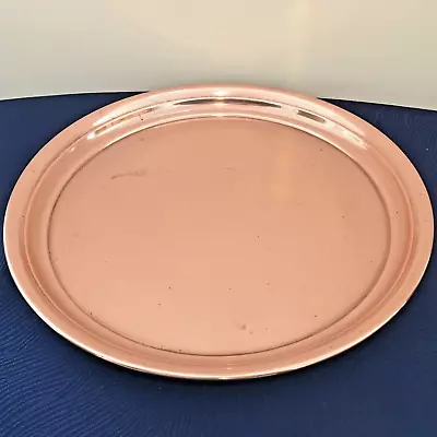 Vintage S. Sternau & Co. Copper Platter Or Bar Tray 12 Inch Diameter • $25
