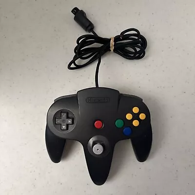 Nintendo 64 Black Grey Controller NUS-005 Official N64 OEM • $22.99