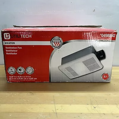 Utilitech Ventilation Fan Heater/Light 80 CFM 1.5 Sones 0498842 • $74.95