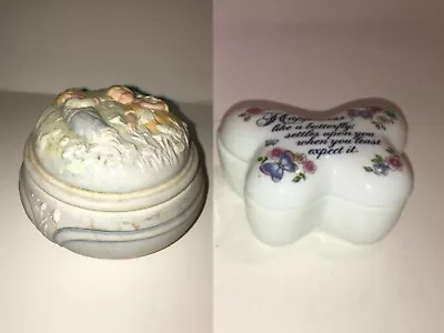 2 Vintage Avon Box For Jewelry And Trinket (music Box And Butterfly) • $8