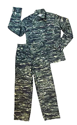 Vietnam War Tiger Stripes Camo Trouser Pants Size 27 & Jacket (small) -Set • $85.97