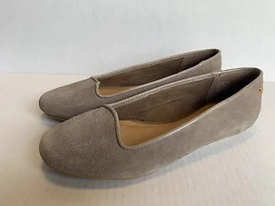G.H. Bass & Co. Britts Gray Suede Slip On Flats Dress Shoes Women’s Size 7.5 M • $20