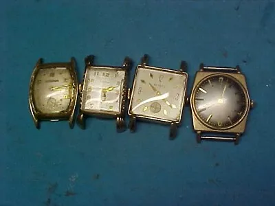 Lot Of 4 Vintage Mens Watches Bulova Genevebenrus • $54