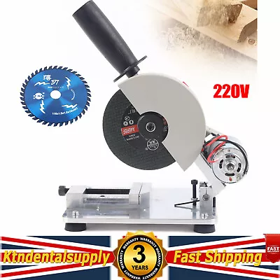 4  Mini Table Saw Chop Saw 0-45° Portable DIY Plastic Wood Metal Cutting Machine • £110.49