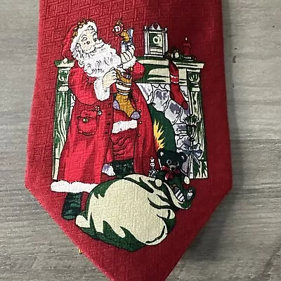 Silk Tie Men’s Christmas Holiday Santa • $8