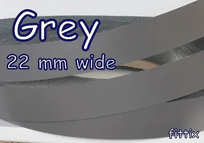 22 Mm Wide  Melamine Pre Glued Iron On Edging Tape/Edge Banding  Grey Matt • £1.10