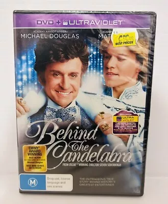 Behind The Candelabra - New Sealed R4 DVD - Michael Douglas Matt Damon Liberace • £5.88