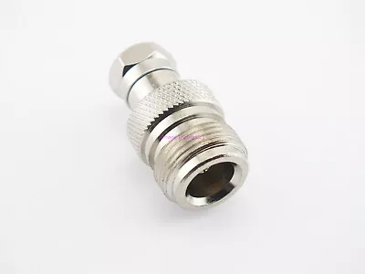 Coax Adapter N Female To Type F Male RF Connector - USA Ham Seller • $4.39