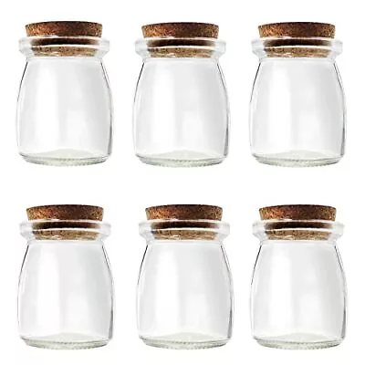 6Pcs Decorative Glass Bottle With Cork Stopper 100ml3.4oz Mini Glass Wish F... • $27.44