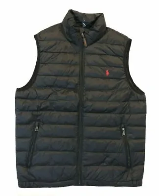 $40 • Buy Polo Ralph Lauren Puffer Jacket Vest For Men, Size M - Black