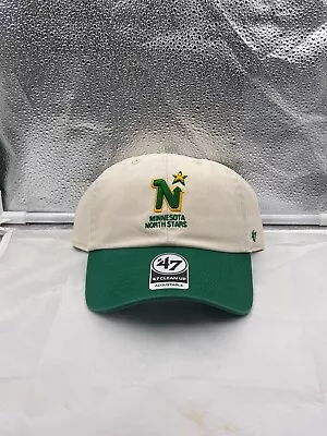 Minnesota North Stars NHL '47 Brand Throwback Clean Up Natural Adjustable Hat • $29.99