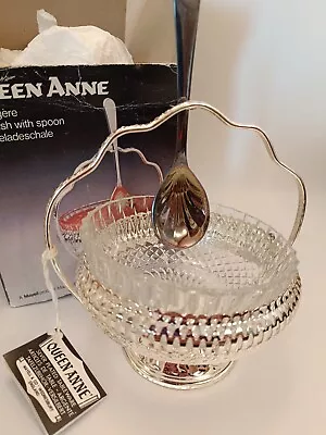 Mayall Queen Anne Silver Plated Jam Dish With Spoon In Original Box • £7.78