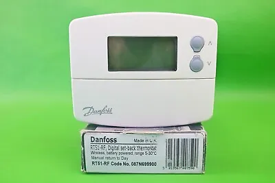 Danfoss RT51-RF Digital Wireless Set-Back Thermostat 087N699900 • £129.99