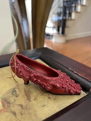Vnt Metropolitan Museum Of Art Christmas Shoe Ornament Red Dior Jeweled Pump ‘99 • $40