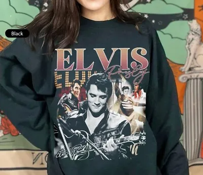 Elvis Presley Shirt Elvis Presley Sweatshirt King Of Rock N Roll Shirt Gift F • $37.99