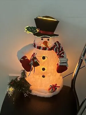 £40 • Buy Fibre Optic Snowman ⛄️ 🎄vintage Christmas