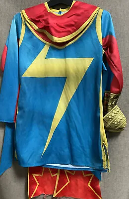 ✅  Ms Marvel KAMALA KHAN Girls Halloween Costume Size Medium 👉TOP ONLY👈 • $15.99