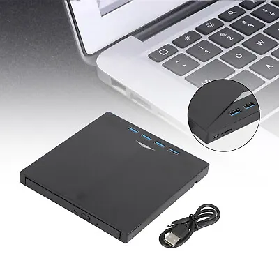 USB Type-C 7 IN 1 External Ray Disc Writer  Reader CD DVD Drive USB 3.0 • £28.79