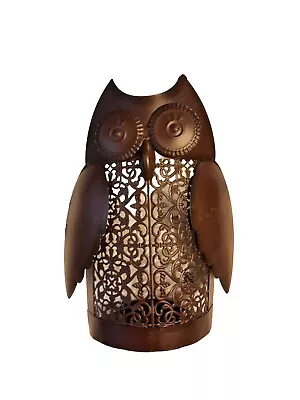 Home And Garden Hobby Lobby 2014 Brown Metal Owl Candle Holders And Accessories  • $11.60