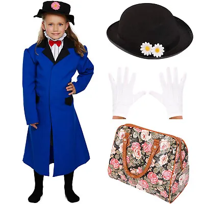 Girls Magical Nanny Costume World Book Day Film Classic Kids Childs Fancy Dress • £12.99
