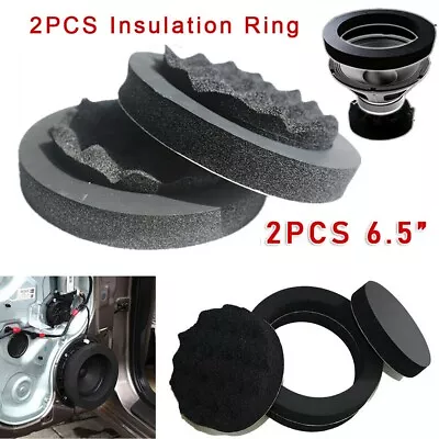 £10.82 • Buy 6.5 Rubber Foam Car Speaker Ring Bass Door Trim Sound Insulation Audio Speakers