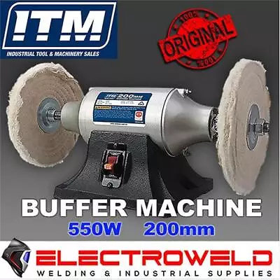ITM 200mm 8  Buffer Polishing Machine 240V Bench Polisher Buffing - TM402-200 • $289.95