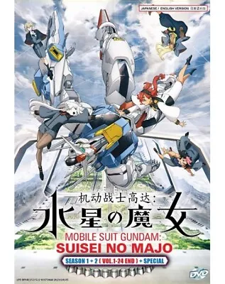 Mobile Suit Gundam:Suisei No Majo 1-24End+SP ANIME DVD ENGLISH DUB SHIP FROM USA • $31.94