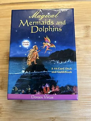 Magical Mermaids And Dolphins By Doreen Virtue. 44 Card Deck & Guidebook. • £4.20