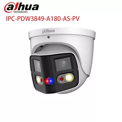 Dahua 4K Panoramic IP Camera 8mp IPC-PFW3849S-A180-AS-PV TiOC2.0 2 Way Audio PoE • $223.25