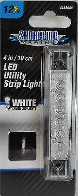 Shoreline Marine SL52088 - 4 Inch White LED Utility Strip Light 12 Volt Low Amp • $8.99