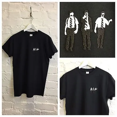 Actual Fact Beastie Boys Sabotage Embroidered Hip Hop Black Tee T-Shirt • $61.57