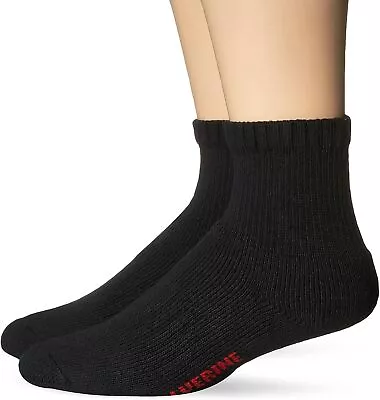 WOLVERINE Men's 2 Pack Steel Toe Quarter Socks • $27.60