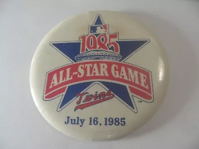 7a-20 July 16 1985 Minnesota Twins Baseball All-star Game Pinback Button 3.5  • $10.02