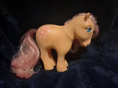 Vintage My Little Pony G1 Peachy Hasbro 1982 MLP Pink Hearts RARE • $2.39