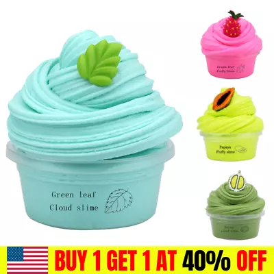 Fluffy Slime Cotton Candy Mud Floam Cloud Putty Stress Relief Kids Toy Gifts US • $2.99