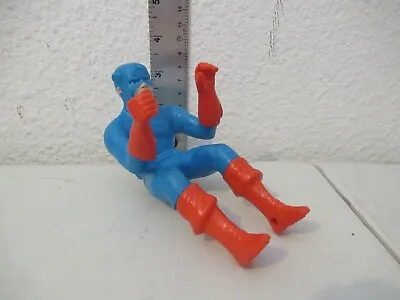 Vintage Captain America Figure From The Stunt Chopper Set 1982 NICE • $48