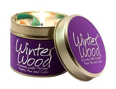 Lily Flame - Scented Candle Tin - Winter Wood - UK MADE • £11.97