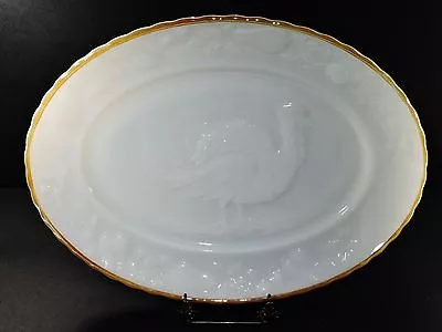 Platter Anchor Hocking Milk Glass Turkey Platter  • $19.99