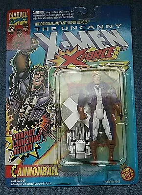 $28 • Buy X-Men: Cannonball With Catapult Action By Toy Biz 1993 (MOC) , Blue Costume